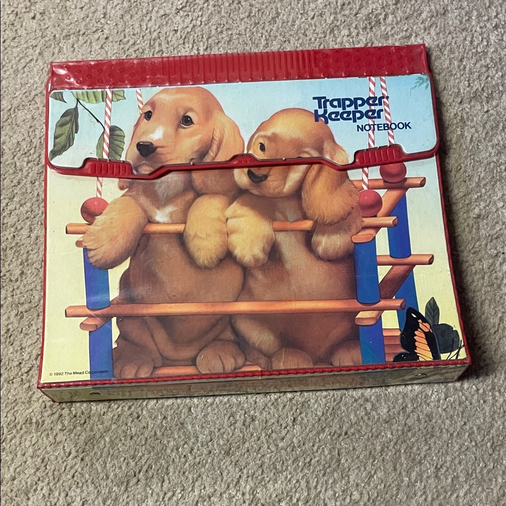 1992 Trapper Keeper Puppy Butterflies